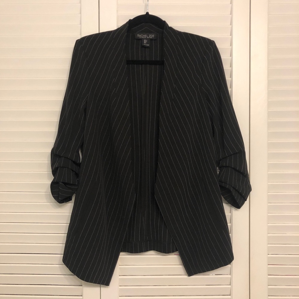 RACHEL ZOE 3/4 Sleeve Contemporary Fit Blazer